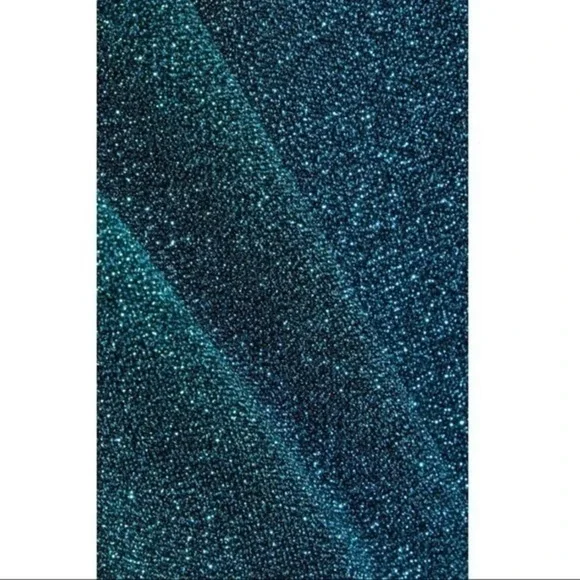 Alice + Olivia Dress Size‎ 6 Inka Turquoise Lined Cut Out Sparkly Festival NEW - Picture 12 of 13